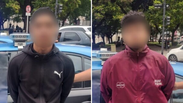 Задержанные молодые люди с оружием в Буэнос-Айресе