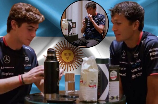 Franco Colapinto Introduces Mate to Alex Albon