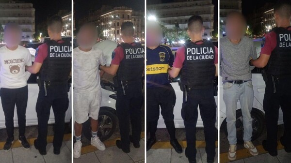 Four Armed Criminals Detained in Buenos Aires