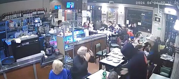 Жесткое ограбление в пиццерии в районе Боедо