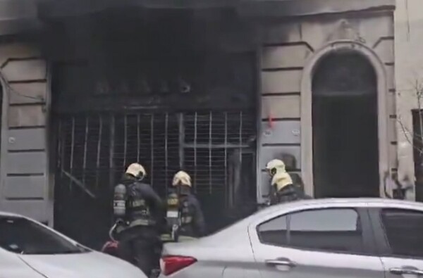 Пожар в жилом здании в районе Реколета