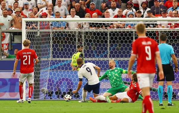 Англия сыграла вничью 1-1 с Данией на Чемпионате Европы 2024 года