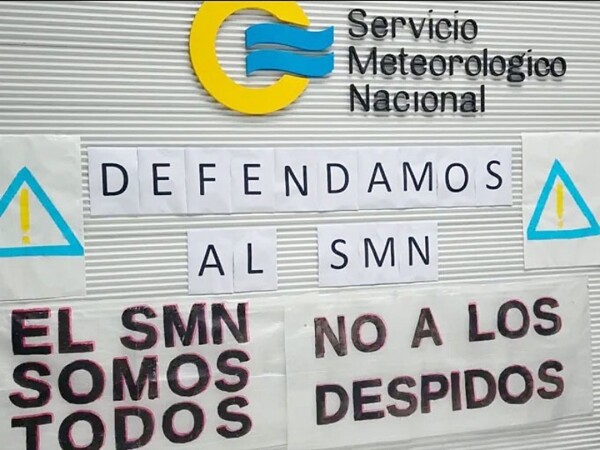 Preocupación por los despidos y el vaciamiento en el Servicio Meteorológico Nacional