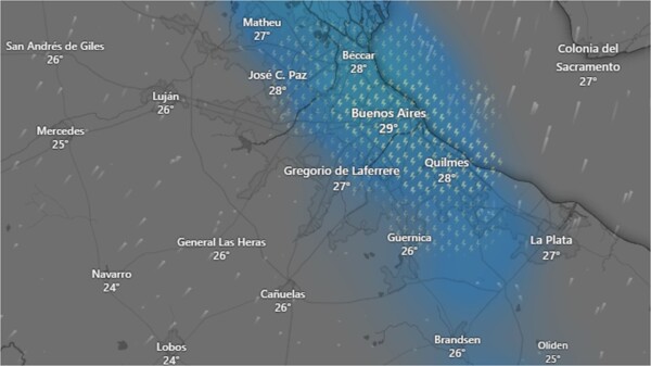 Storms Bring Relief from Heat in Buenos Aires