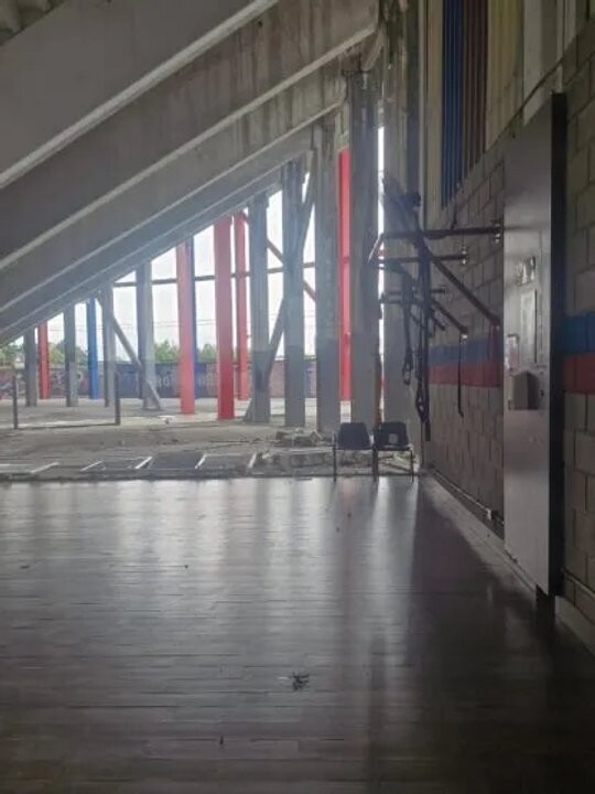 Обрушение стены на стадионе Сан-Лоренсо