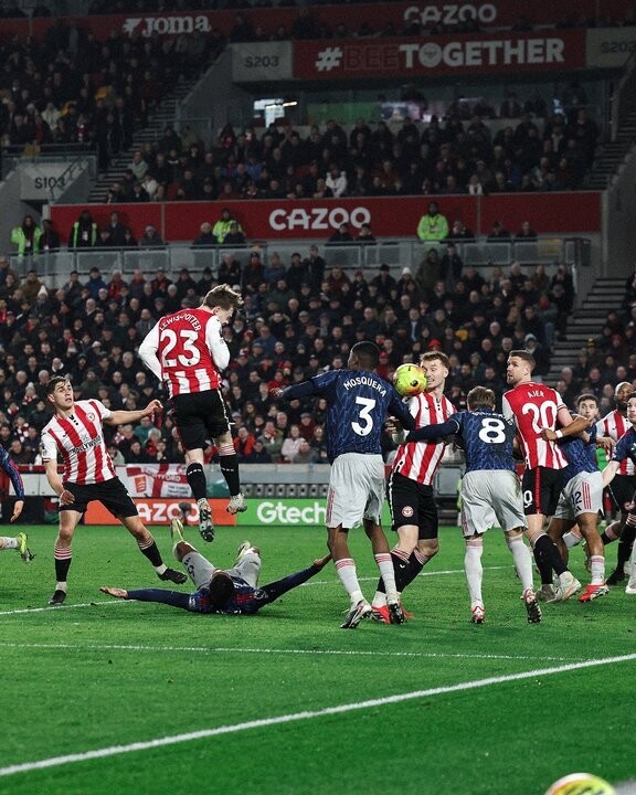 阿森纳与布伦特福德在英超激烈对决中战平1-1