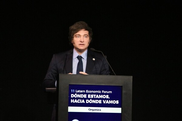 President Javier Milei Defends Peso Payments at Latam Economic Forum 2025