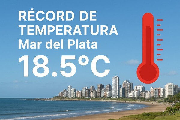 Температура воды в Мар-дель-Плате достигла рекордных 18,5°C