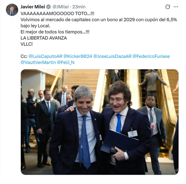 Аргентина возвращается на рынок капиталов