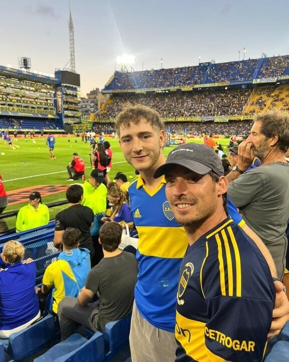 David Silva attends match in Buenos Aires